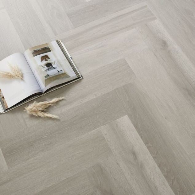 Van Gogh Herringbone Texas Grey Ash